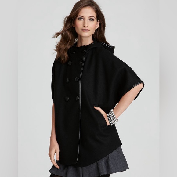 DKNY XS/S Black Hooded Short Sleeve Jacket - Picture 1 of 13